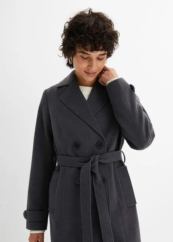 Trench d’hiver aspect laine, bonprix
