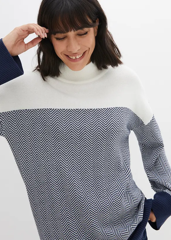 Lässiger Longpullover, bonprix