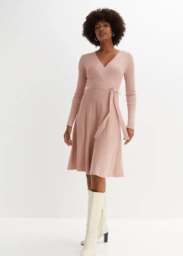 Robe en maille de viscose mélangée, bonprix