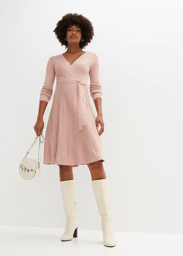Robe en maille de viscose mélangée, bonprix