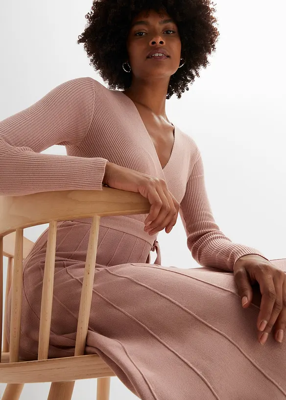 Robe en maille de viscose mélangée, bonprix