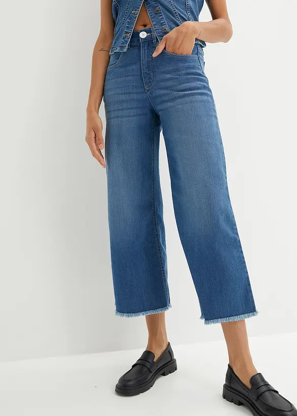 Jean large 7/8 extensible, bonprix