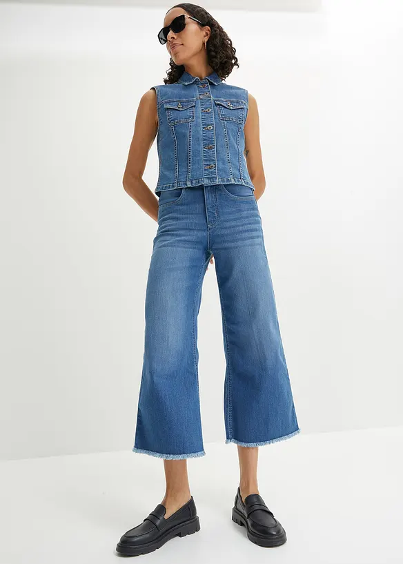 Jean large 7/8 extensible, bonprix