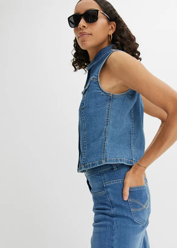 Jean large 7/8 extensible, bonprix