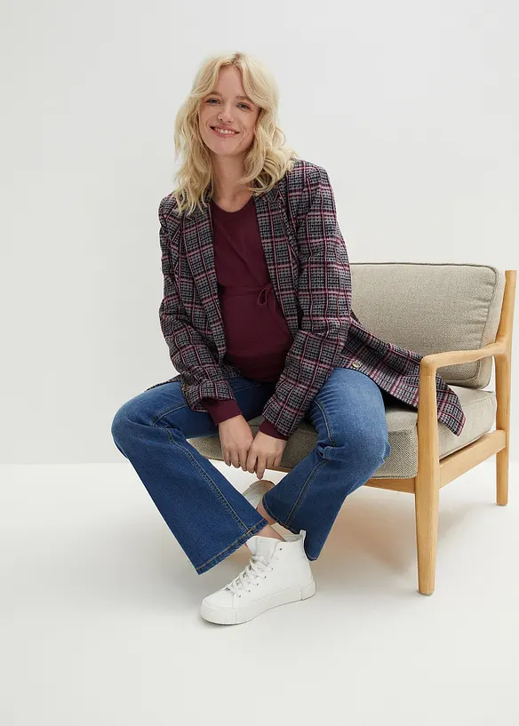 Pull de grossesse 100% coton avec lien à nouer, bonprix