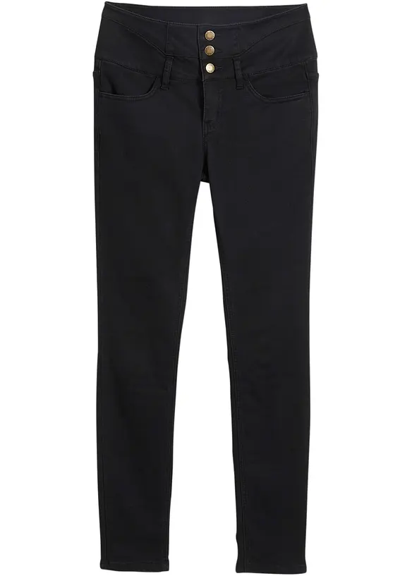 Jean skinny taille haute, thermique et sculptant, bonprix