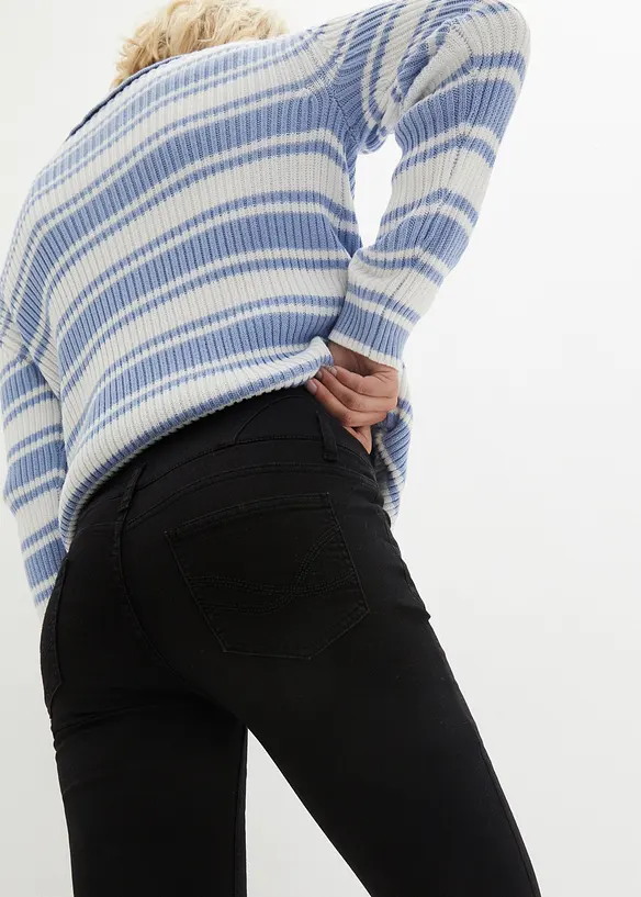 Jean skinny taille haute, thermique et sculptant, bonprix