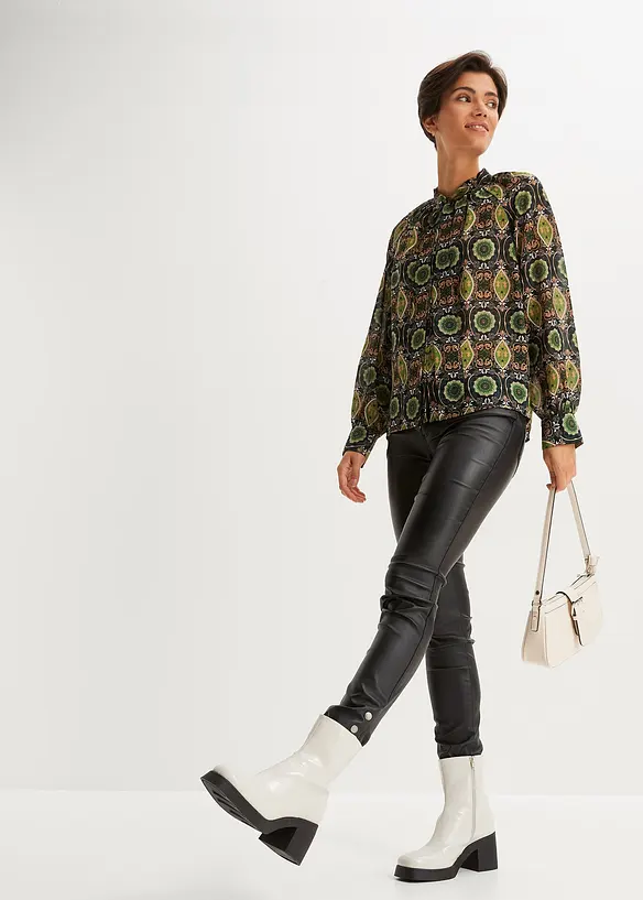 Blouse fluide imprimée, bonprix