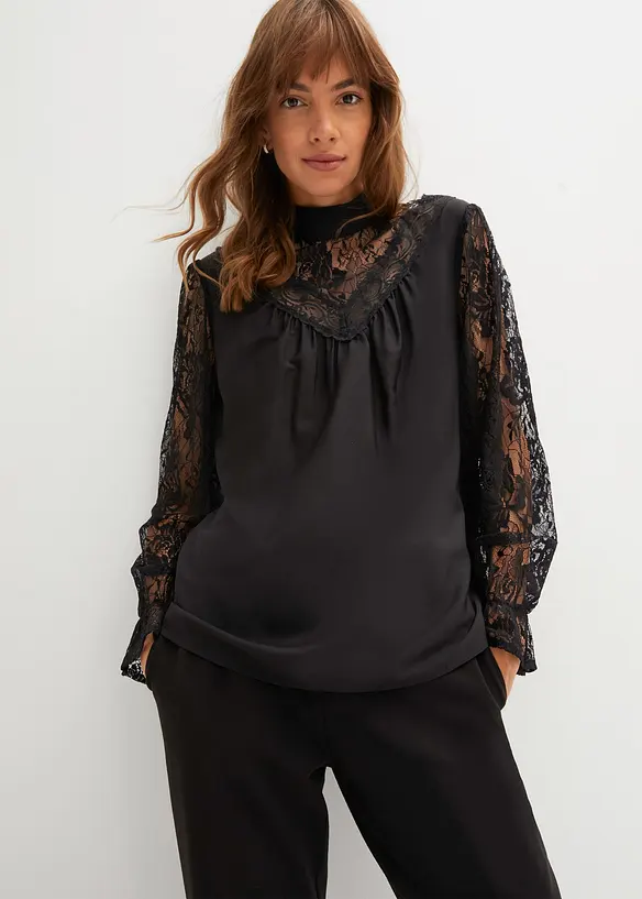 Blouse à dentelle, bonprix