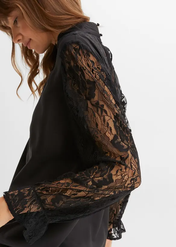 Blouse à dentelle, bonprix