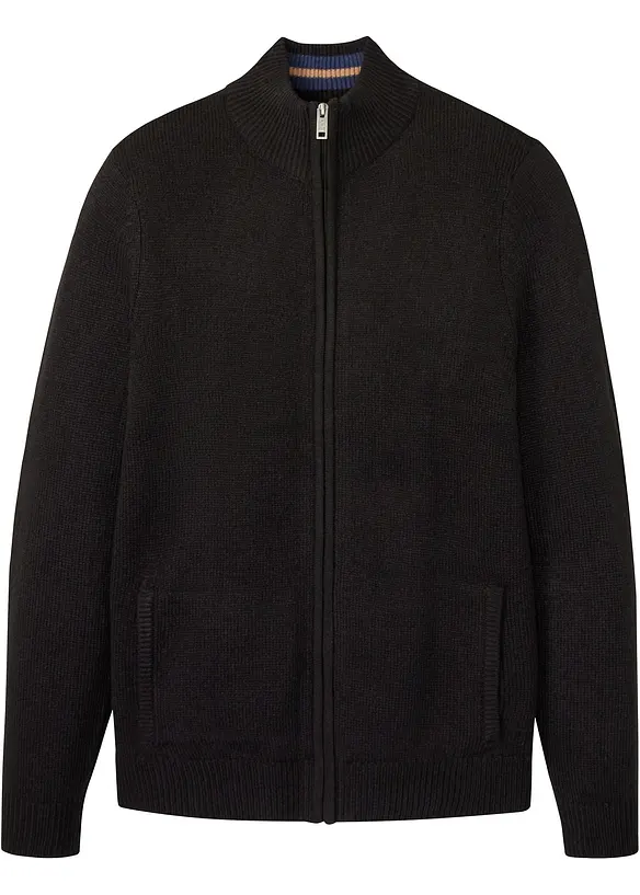 Gilet zippé en fine maille, bonprix