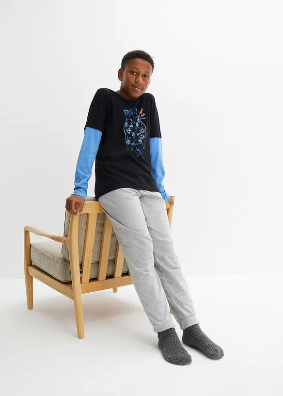 Pyjama avec coton doux (ens. 2 pces), bonprix