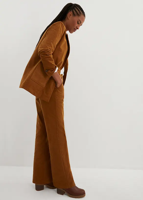 Pantalon en velours côtelé extensible, bonprix