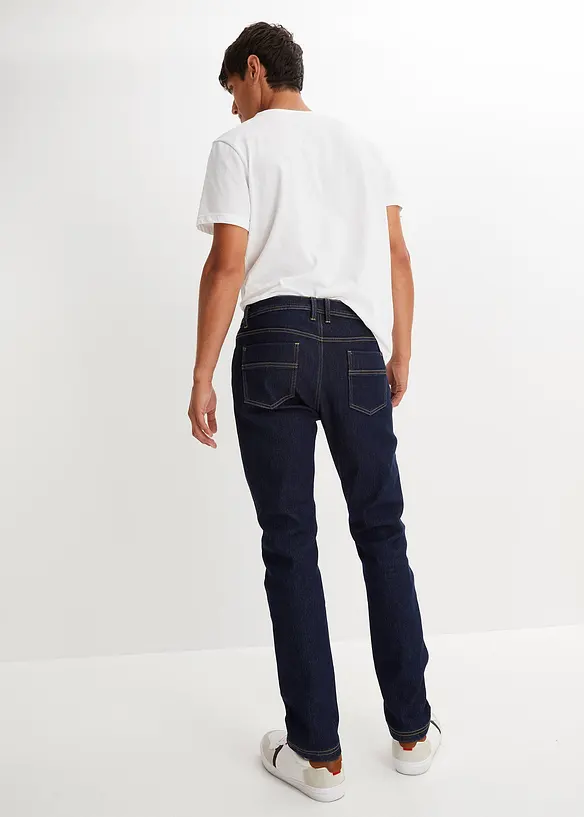 Jean thermique extensible regular, droit, avec doublure chaude, bonprix