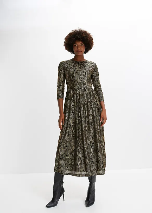 Robe en crêpe avec effet brillant, BODYFLIRT boutique