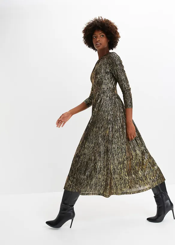 Robe en crêpe avec effet brillant, BODYFLIRT boutique
