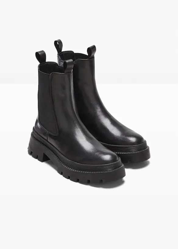 Chelsea-Boots aus Leder, bonprix