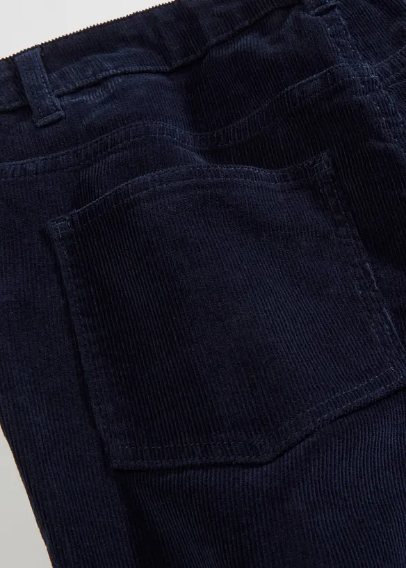 Pantalon bootcut en velours côtelé extensible, bonprix