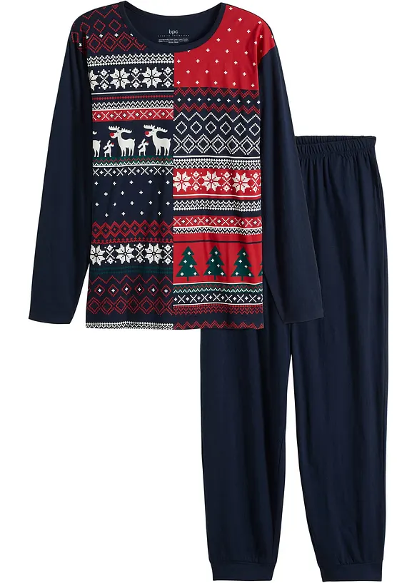 Pyjama 100% coton manches longues, bonprix