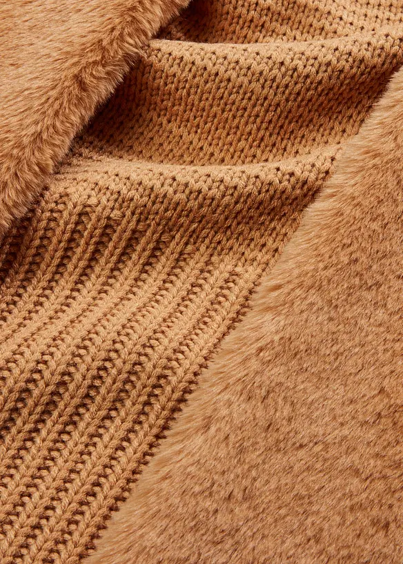 Gilet sans manches effet peau lainée, bonprix