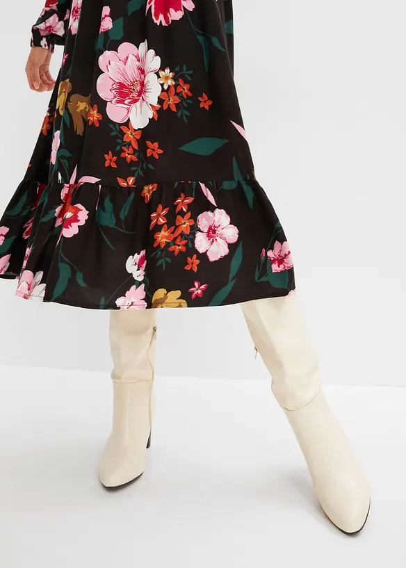 Midikleid aus fließender Viskose, bonprix