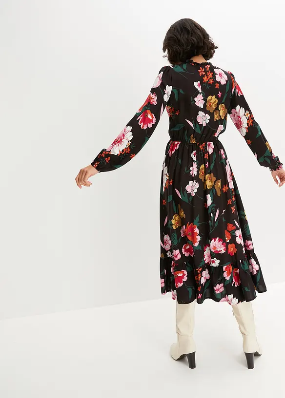 Midikleid aus fließender Viskose, bonprix