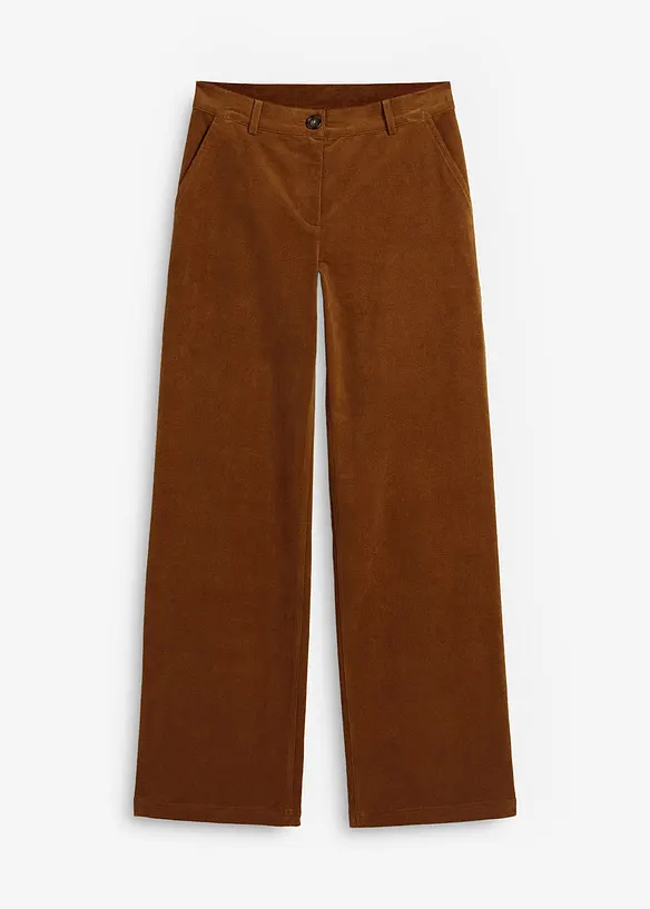 Pantalon en velours côtelé extensible, bonprix