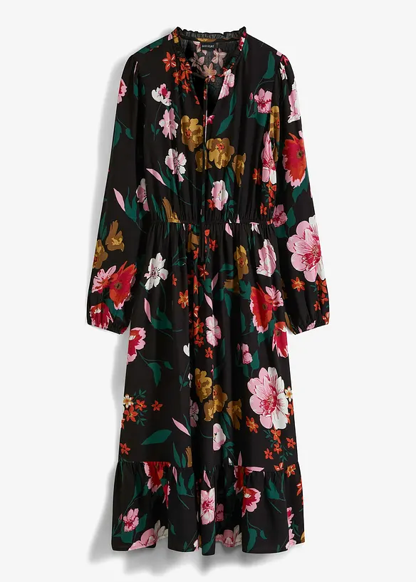 Midikleid aus fließender Viskose, bonprix