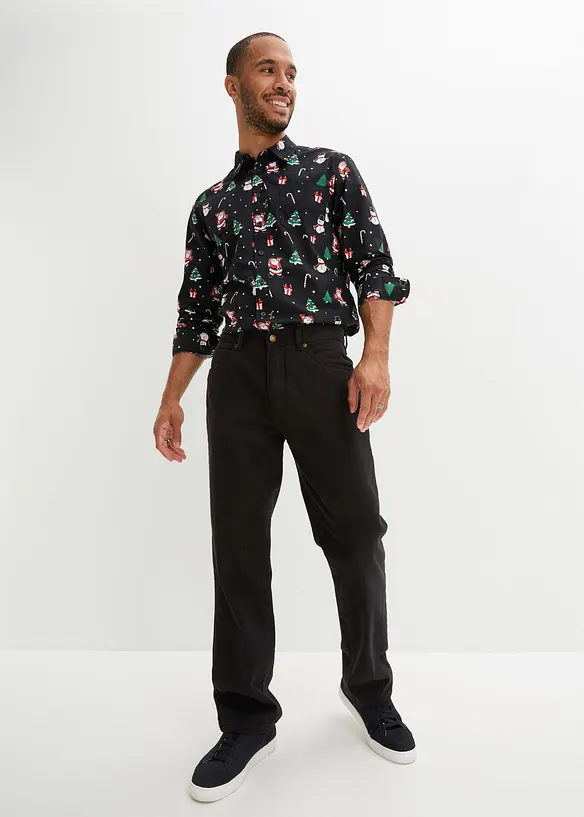 Chemise manches longues avec motif de Noël, bonprix
