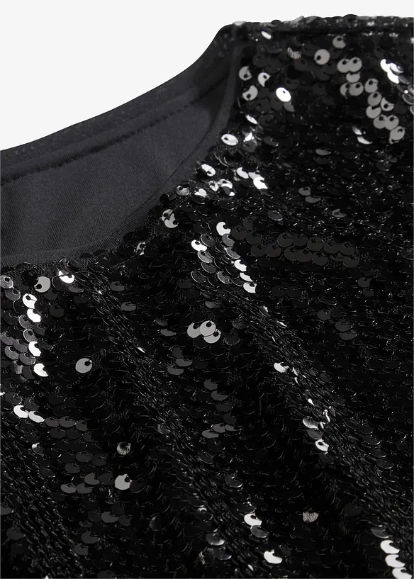 Blouse en paillettes, bonprix