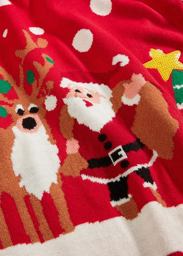 Pull de Noël en fine maille, bonprix