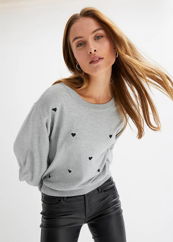 Feinstrickpullover aus Viskose-Mix, bonprix