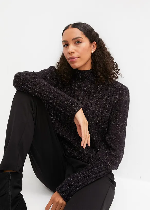 Pull avec fil brillant, bonprix