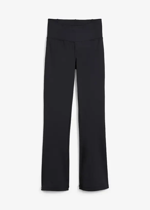 Pantalon de sport sculptant avec poche, jambes évasées, bonprix