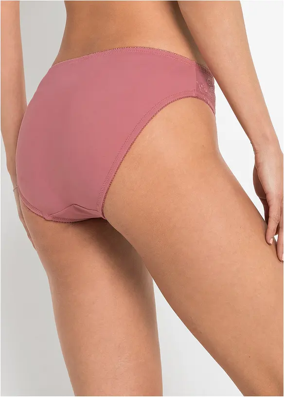Lot de 2 slips avec broderies, bonprix