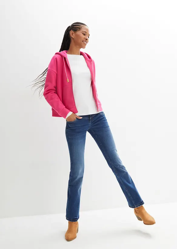 Bootcut Jeans Mid Waist, Stretch, bonprix