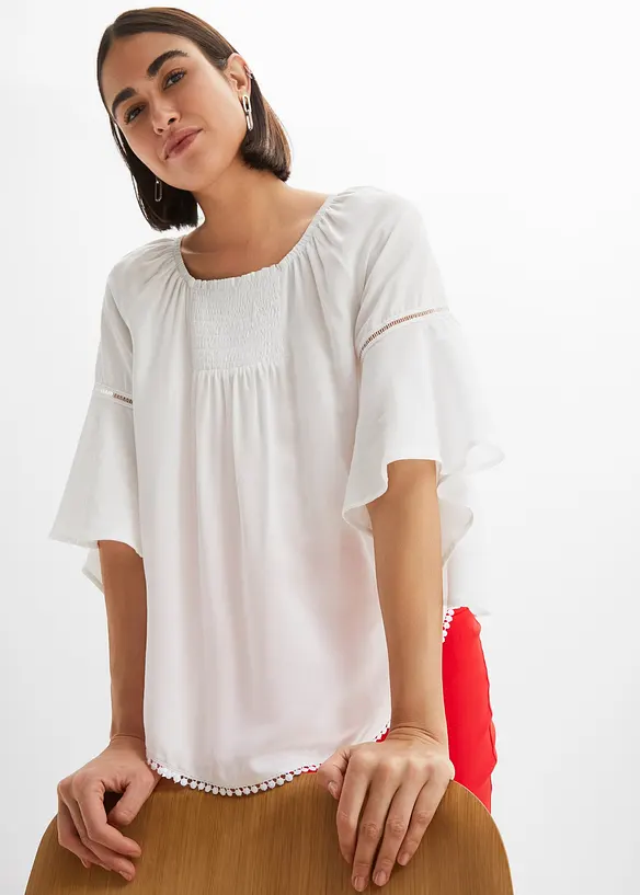 Blouse ample 100% viscose, bonprix