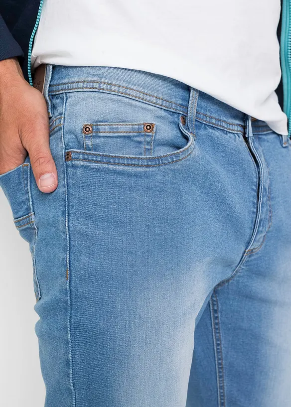 Lot de 2 jeans extensibles Regular légers, droits, bonprix