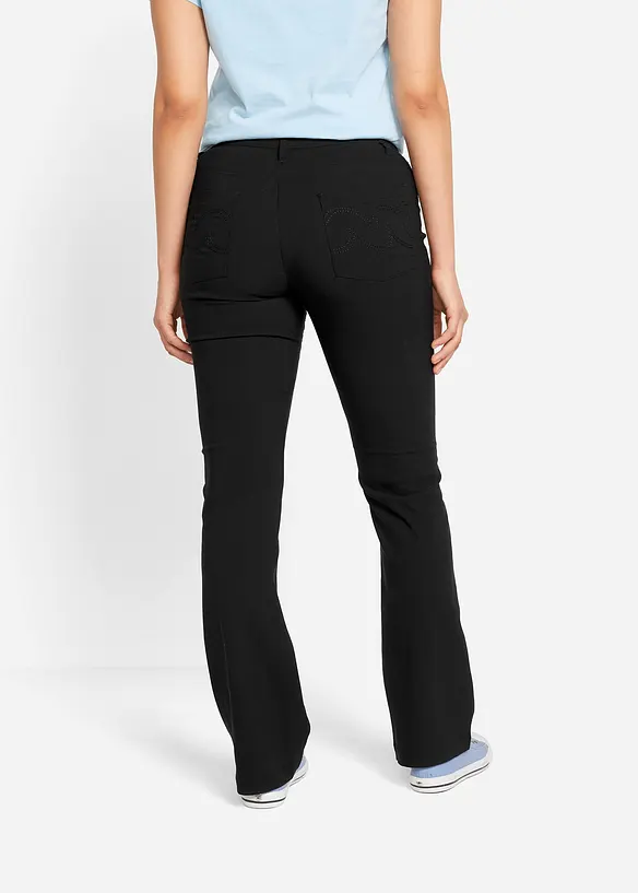 Pantalon extensible en bengaline, Bootcut, bonprix