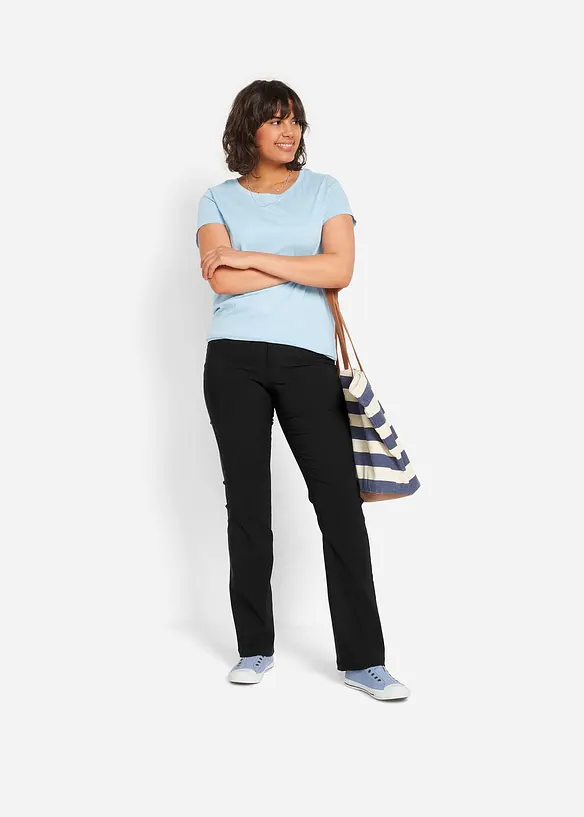 Pantalon extensible en bengaline, Bootcut, bonprix