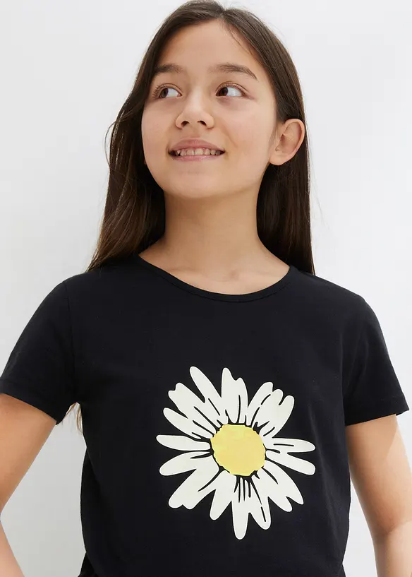 T-Shirt aus reiner Baumwolle (2er Pack), bonprix