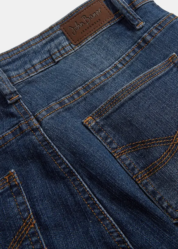Jean slim taille mi-haute, raccourci, bonprix