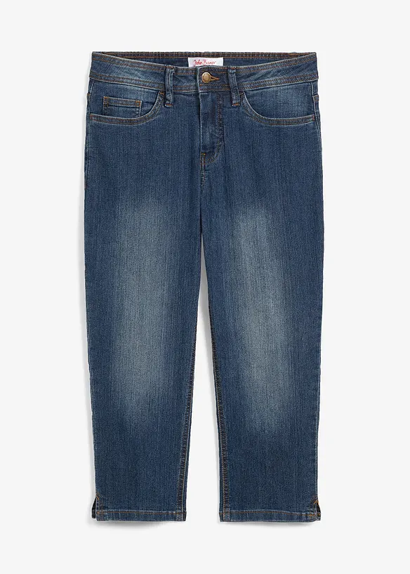 Jean slim taille mi-haute, raccourci, bonprix