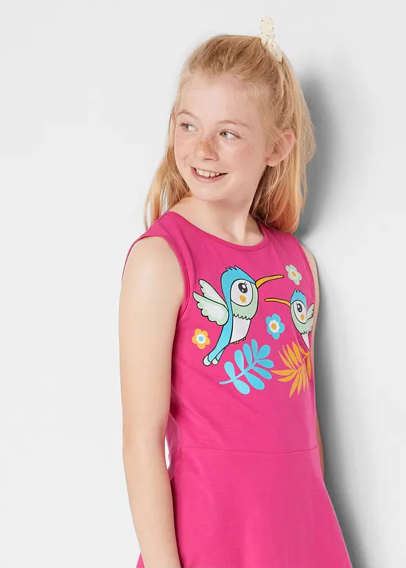 Jerseykleid aus reiner Bio-Baumwolle (3er Pack), bonprix