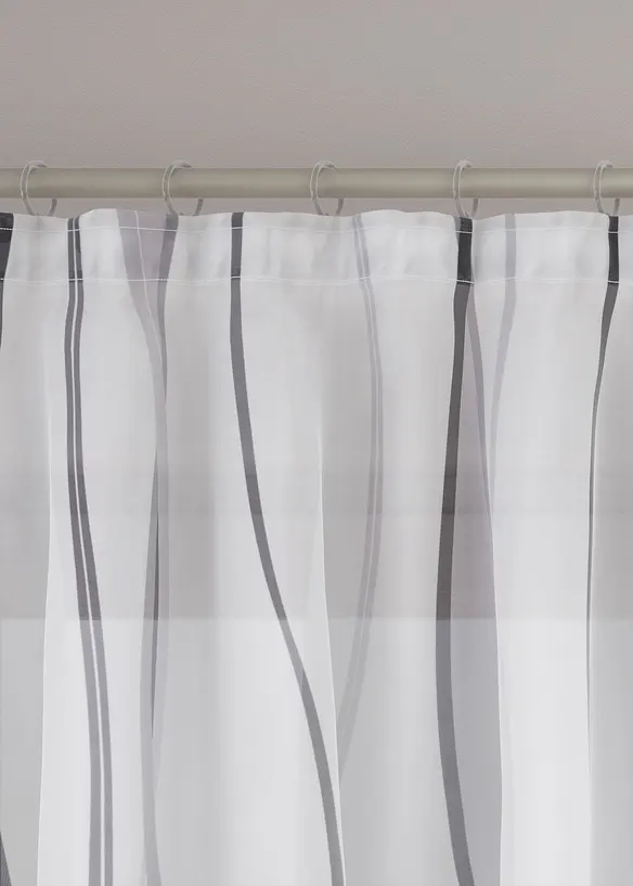 Gardine mit Wellenmuster (1er Pack), bonprix