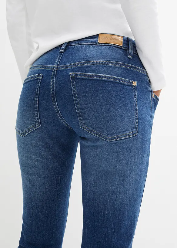 Jean bootcut taille mi-haute, extensible, bonprix