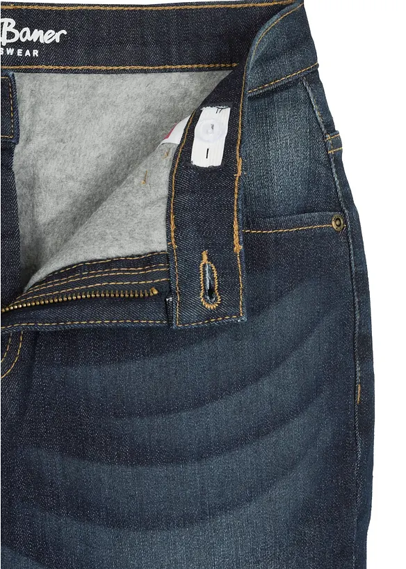 Jean thermique droit et slim avec doublure polaire, bonprix