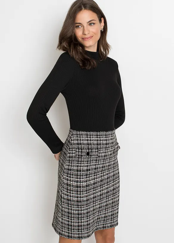 Minikleid aus fließendem Viskose-Mix, bonprix