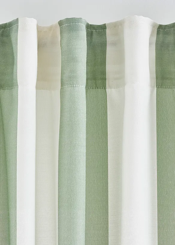 Rideau rayé avec polyester recyclé (1 pce), bonprix