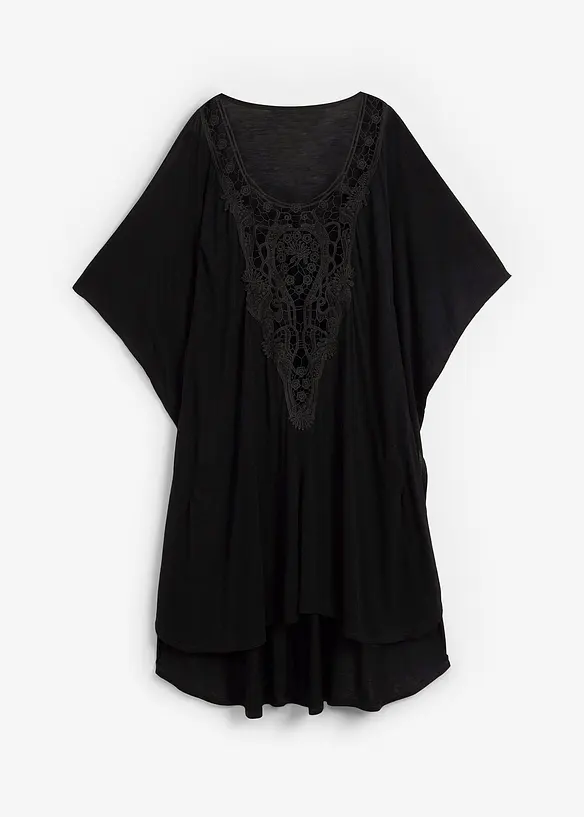 Transparente Strandtunika aus Viskose, bonprix